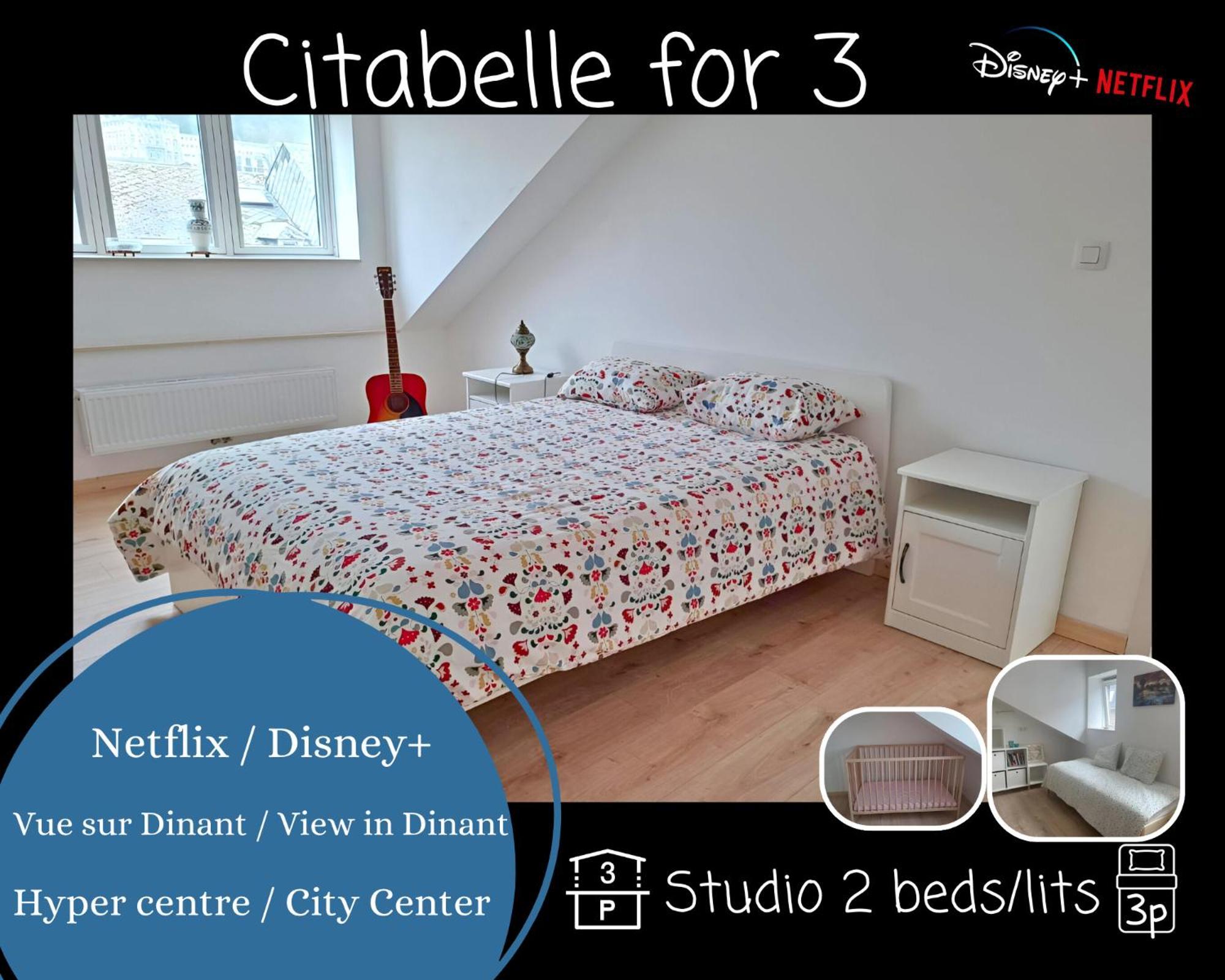 O Reflets - Citabelle For 3 - Studio 2 Beds View "Citadelle" Dinant Exterior foto